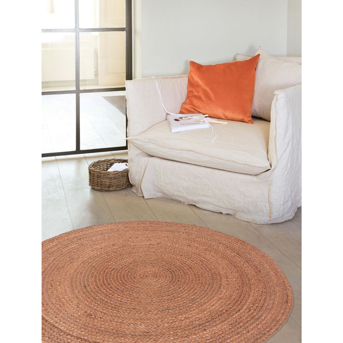JUST HOME COLLECTION - Alfombra Redonda Natural Terra