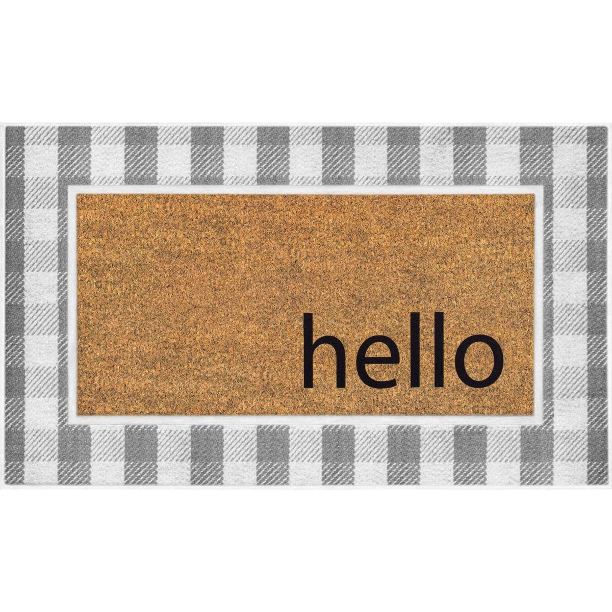 JUST HOME COLLECTION - Limpiapiés Rectangular Hello 45x75cm