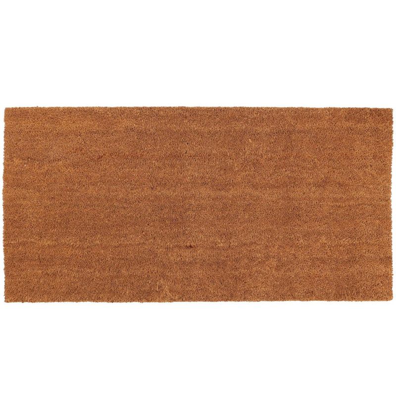 JUST HOME COLLECTION - Limpiapiés Rectangular Coco Natural 60x120cm Café