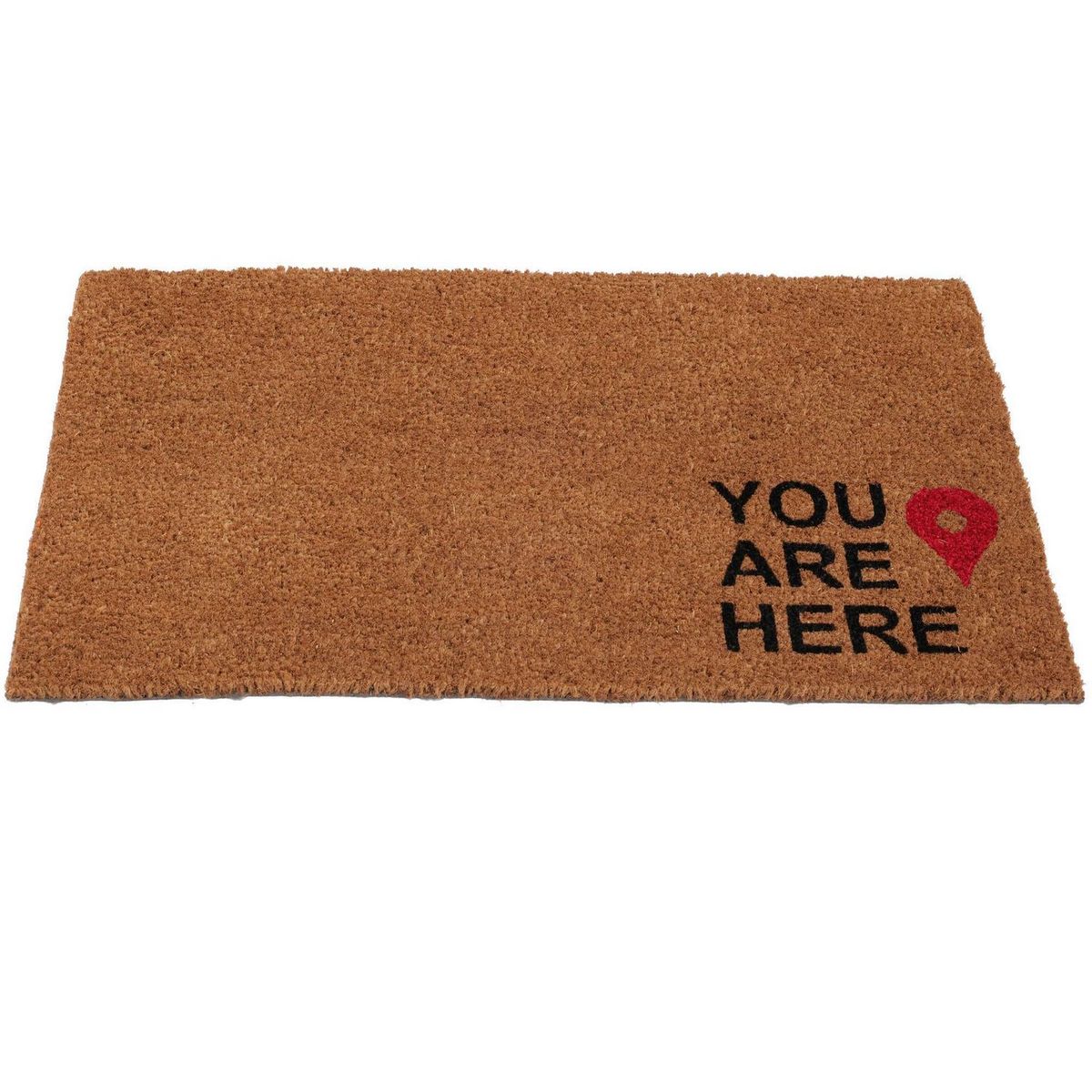 JUST HOME COLLECTION - Limpiapies Rectangular You Are Here Natural 45x75cm