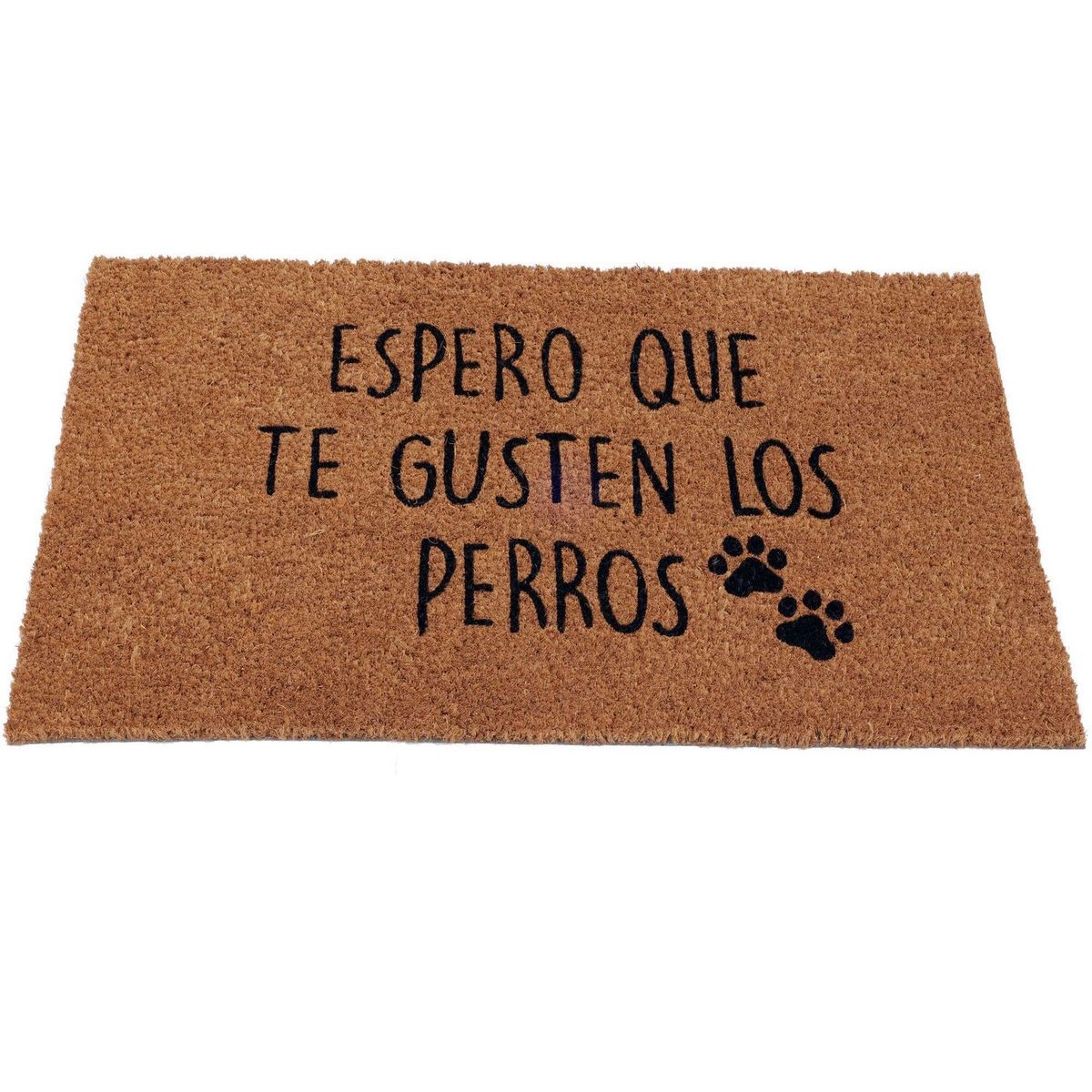 JUST HOME COLLECTION - Limpiapiés Rectangular Dog Lover Natural 45x75cm