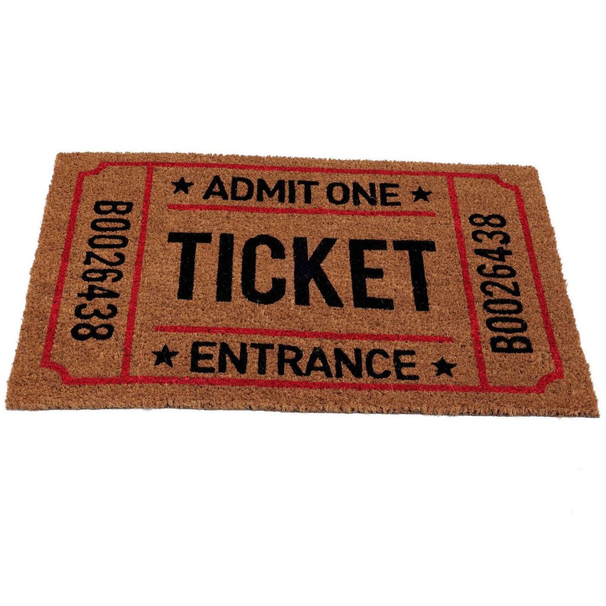 JUST HOME COLLECTION - Limpiapiés Rectangular Ticket 45x75cm Café