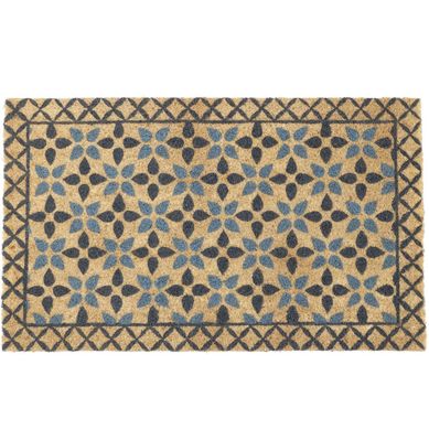 Limpiapis Rectangular Flores Natural 45x75cm