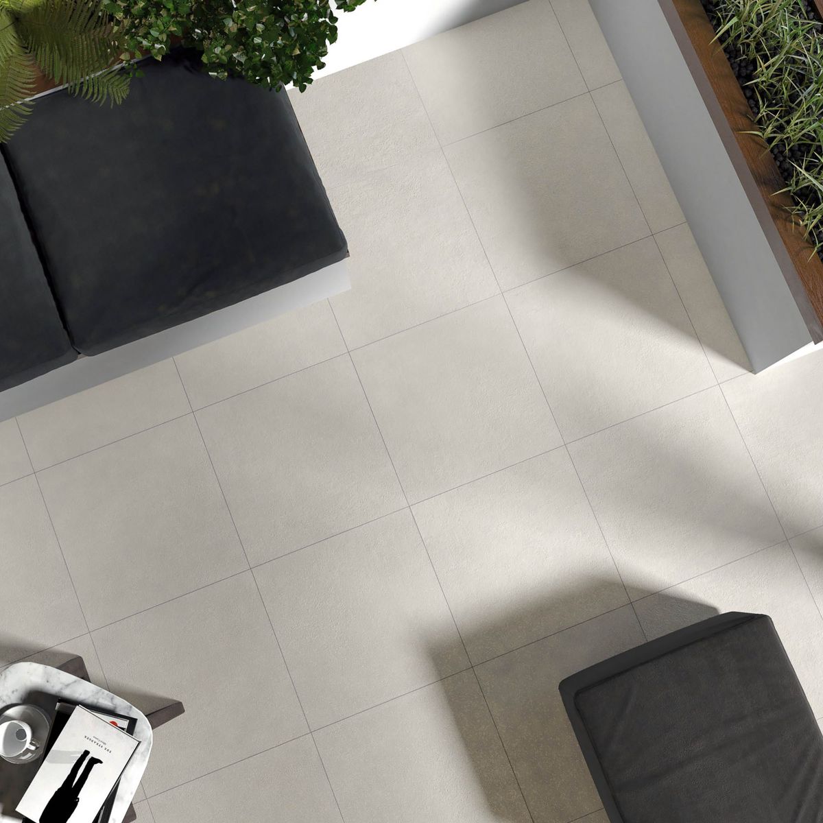 PAMESA - Porcelanato Marfil Cementicio 60.8x60.8cm 1.48m2