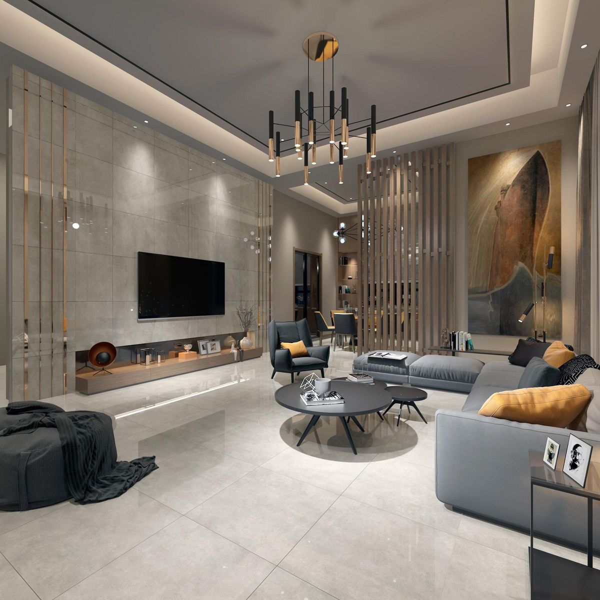 PAMESA - Porcelanato Marfil 60x60 Cementicias Brillante 1.48 m2