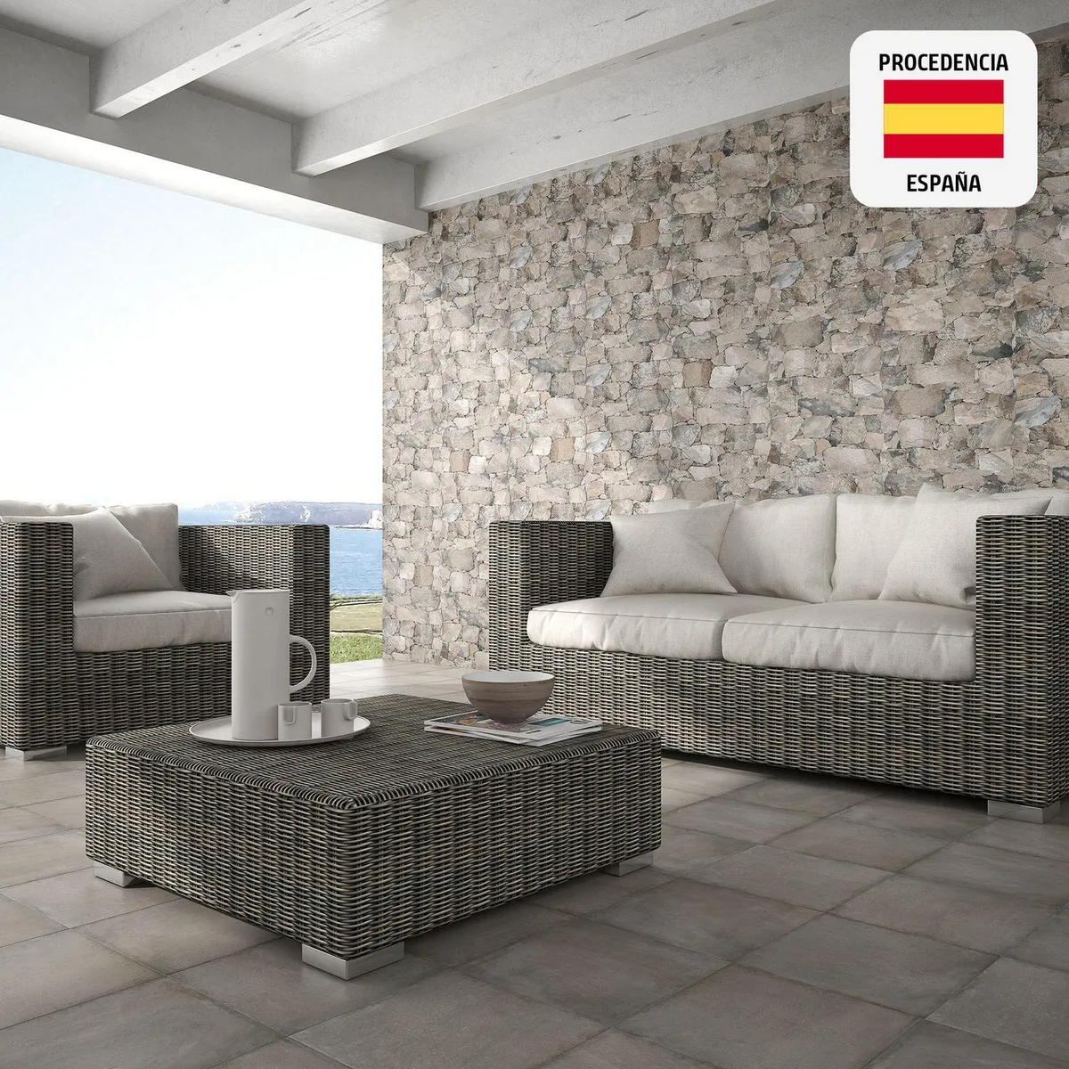 PAMESA - Cerámica Marrón Fachaleta 35x52cm 1.5 m2 Britania Arena