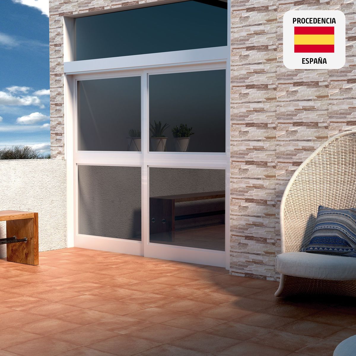 PAMESA - Cerámica Multicolor Fachaleta 35x52cm 1.7 m2 Gales Mix