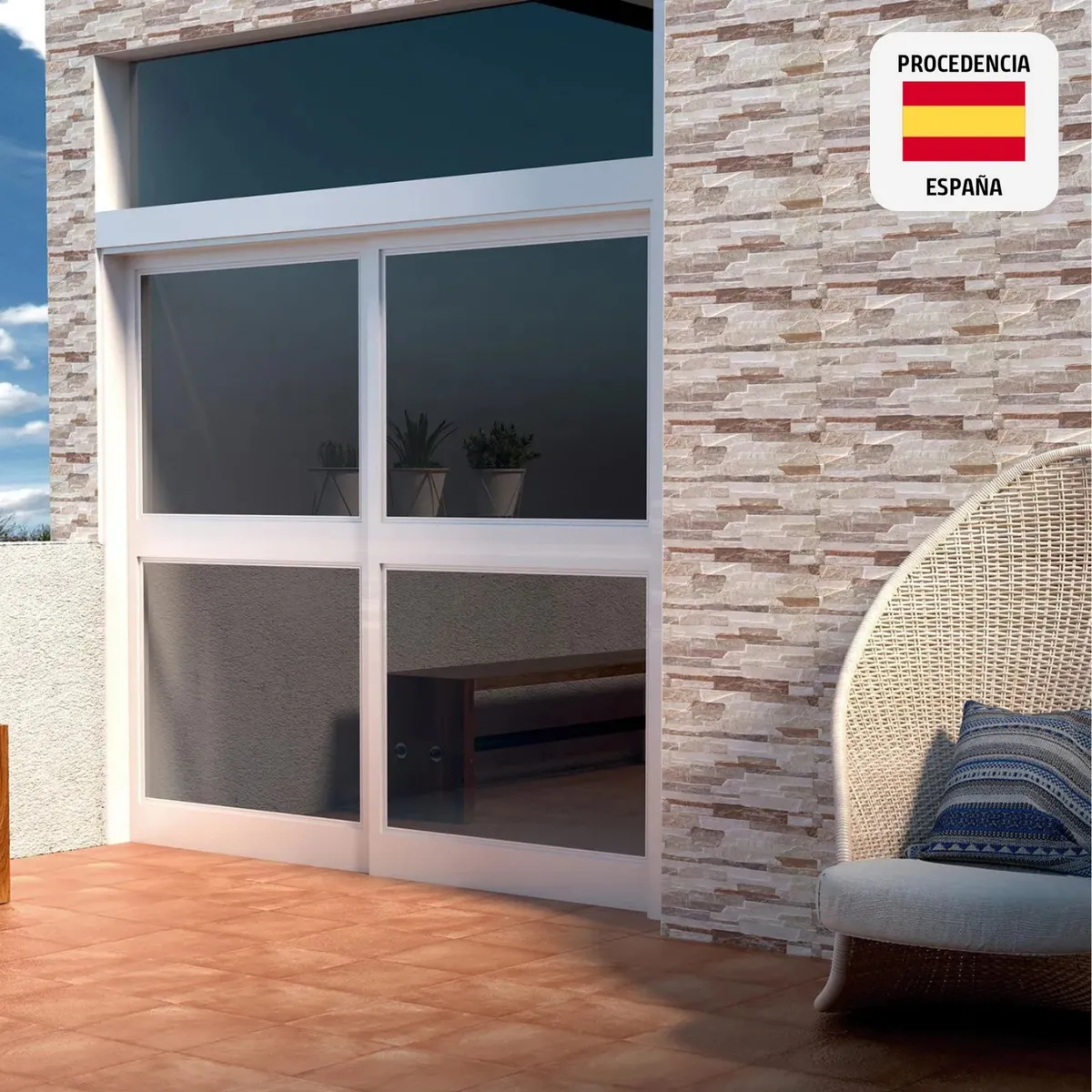 PAMESA - Cerámica Multicolor Fachaleta 35x52cm 1.7 m2 Gales Mix