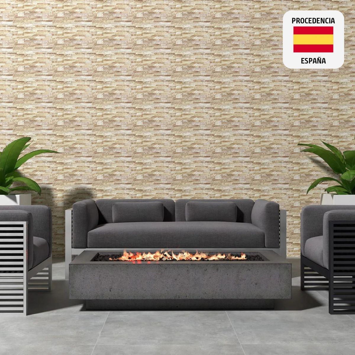 PAMESA - Cerámica Marrón Rustico 34x50cm 1.7m2 Gales Nacar