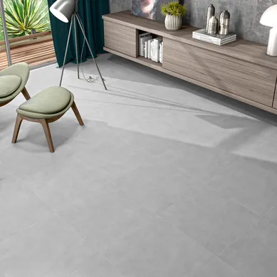 Porcelanato Gris Cementicio 60.8x60.8cm 1.48m2