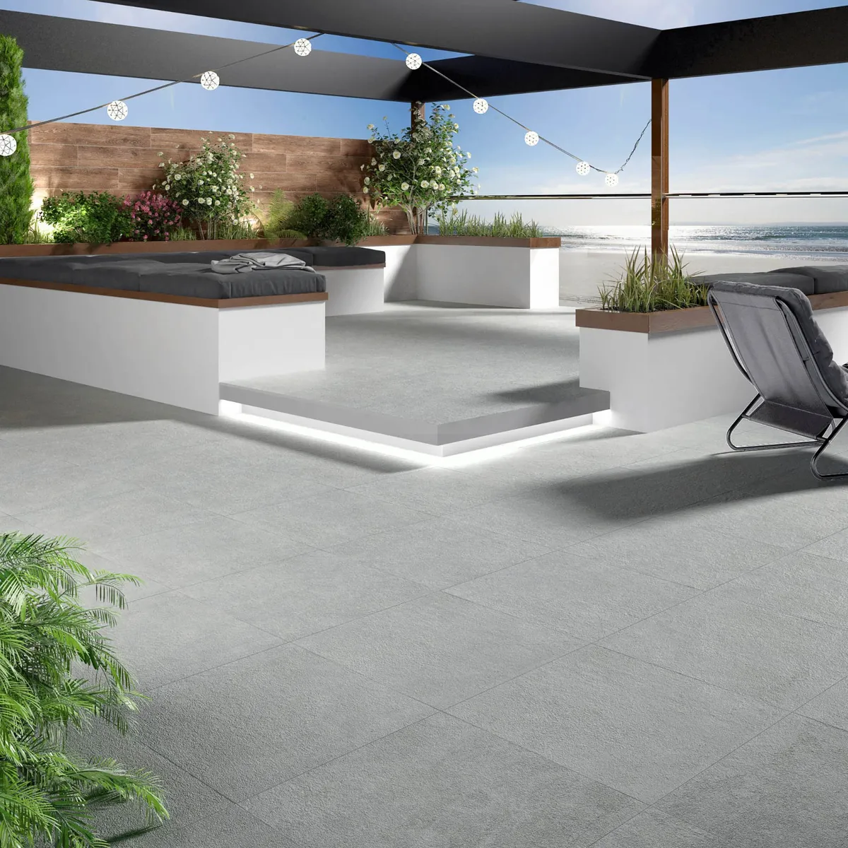 PAMESA - Porcelanato Gris 60x60 Cementicias Mate 1.48 m2