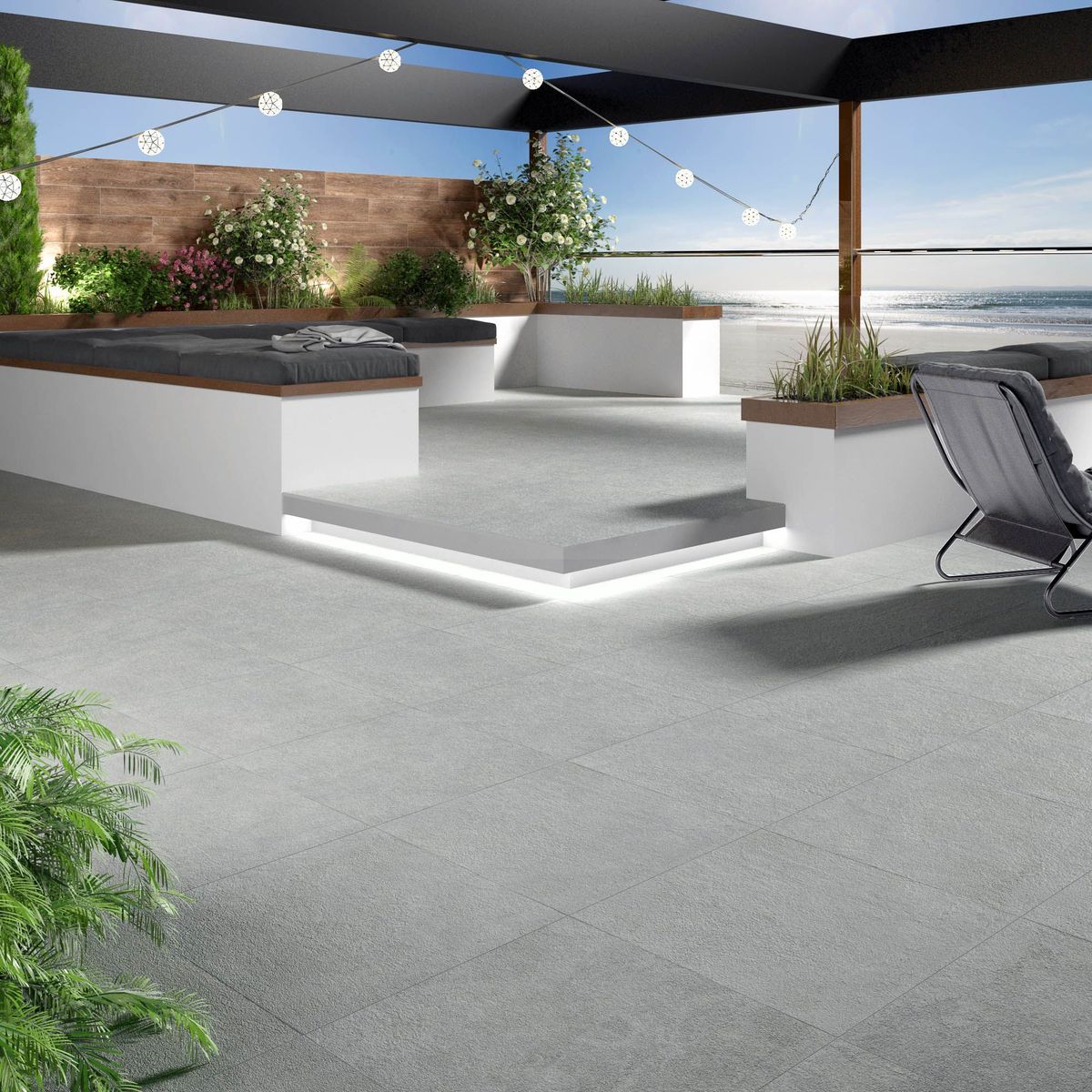 PAMESA - Porcelanato Gris 60x60 Cementicias Mate 1.48 m2