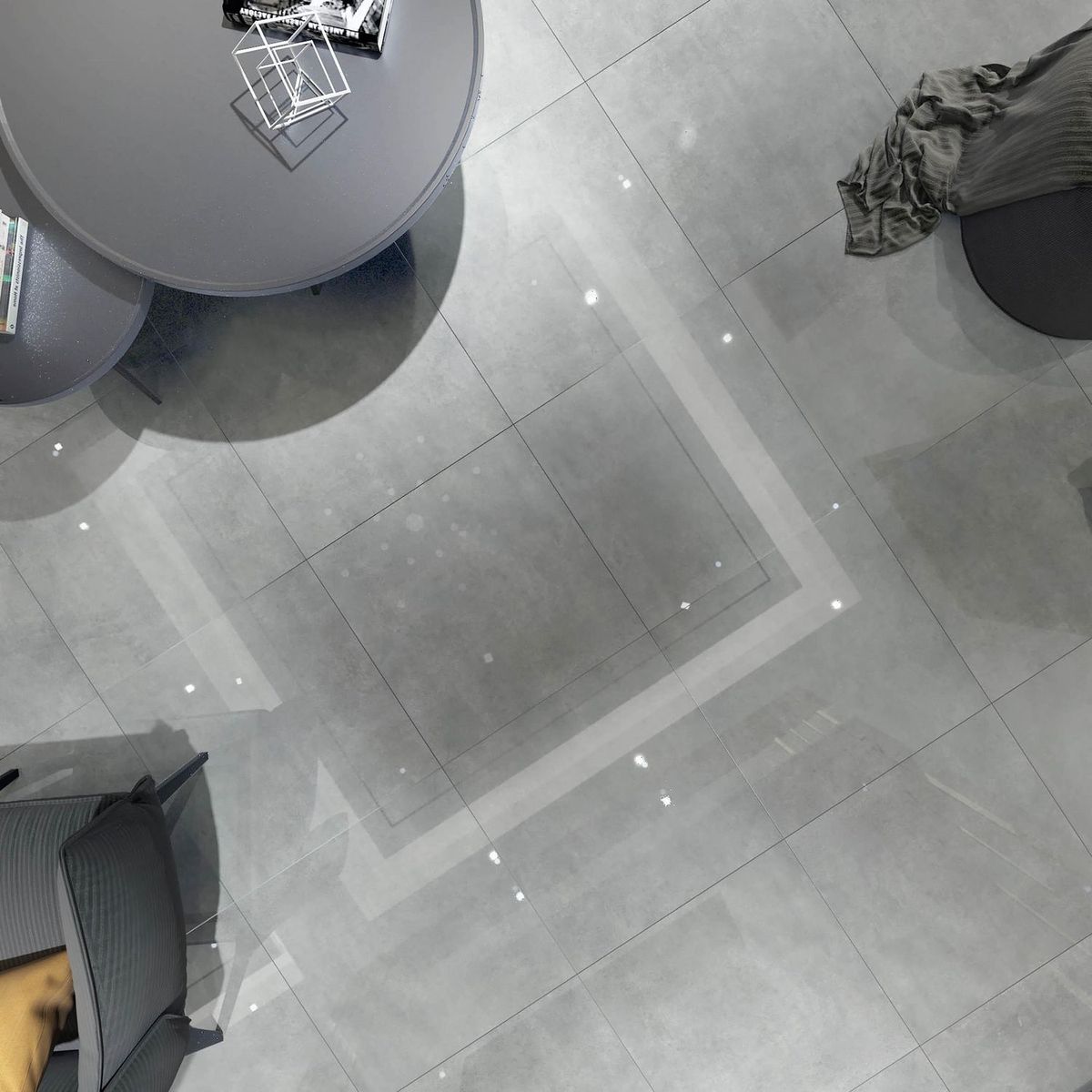 PAMESA - Porcelanato Gris Cementicio 60.8x60.8cm 1.48m2