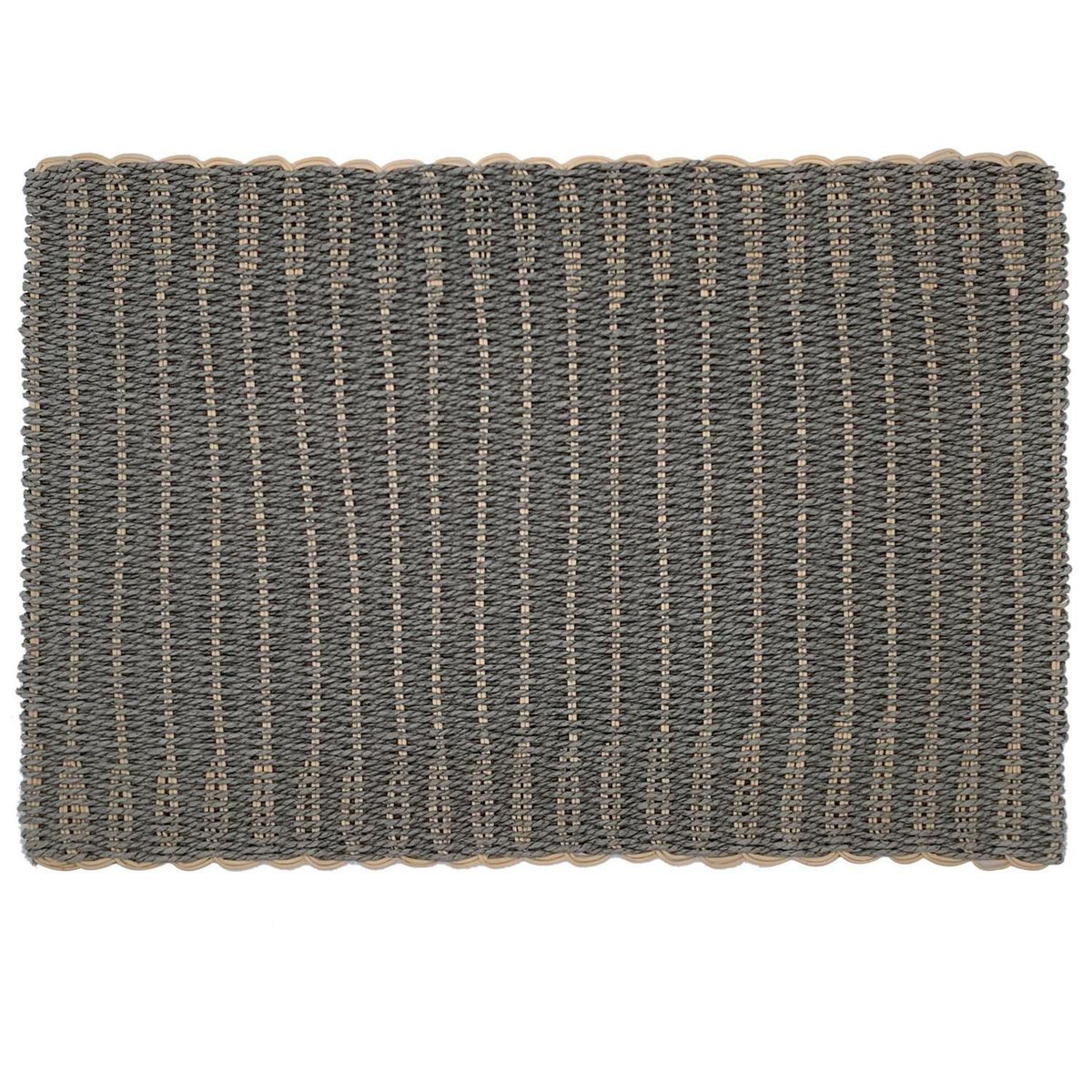 JUST HOME COLLECTION - Individual Tejido Mimbre Gris