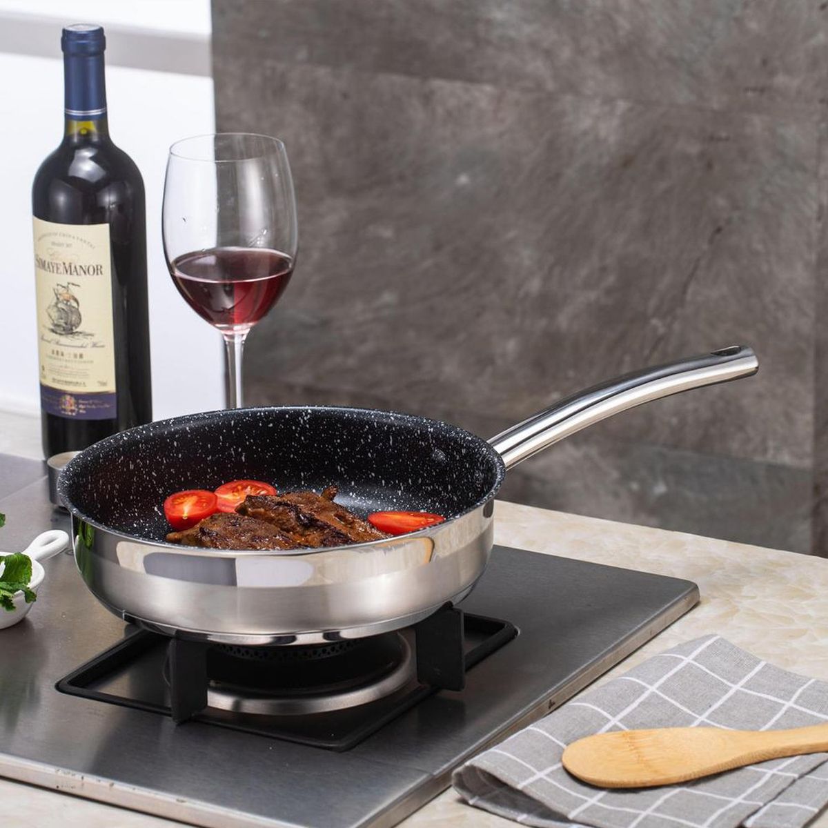 JUST HOME COLLECTION - Sartén Acero Inoxidable 24cm