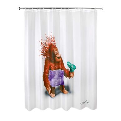 Cortina de Bao Monkey 178x180cm
