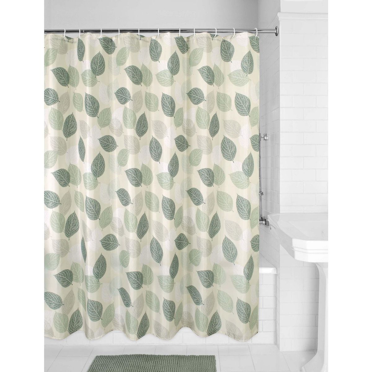 JUST HOME COLLECTION - Cortina de Baño Leaf 178x180cm