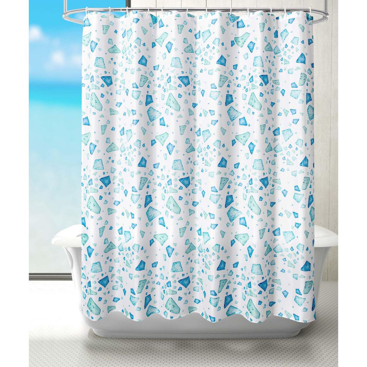 Cortina de Baño Caribe 178x180cm, marca JUST HOME COLLECTION - Foto 2