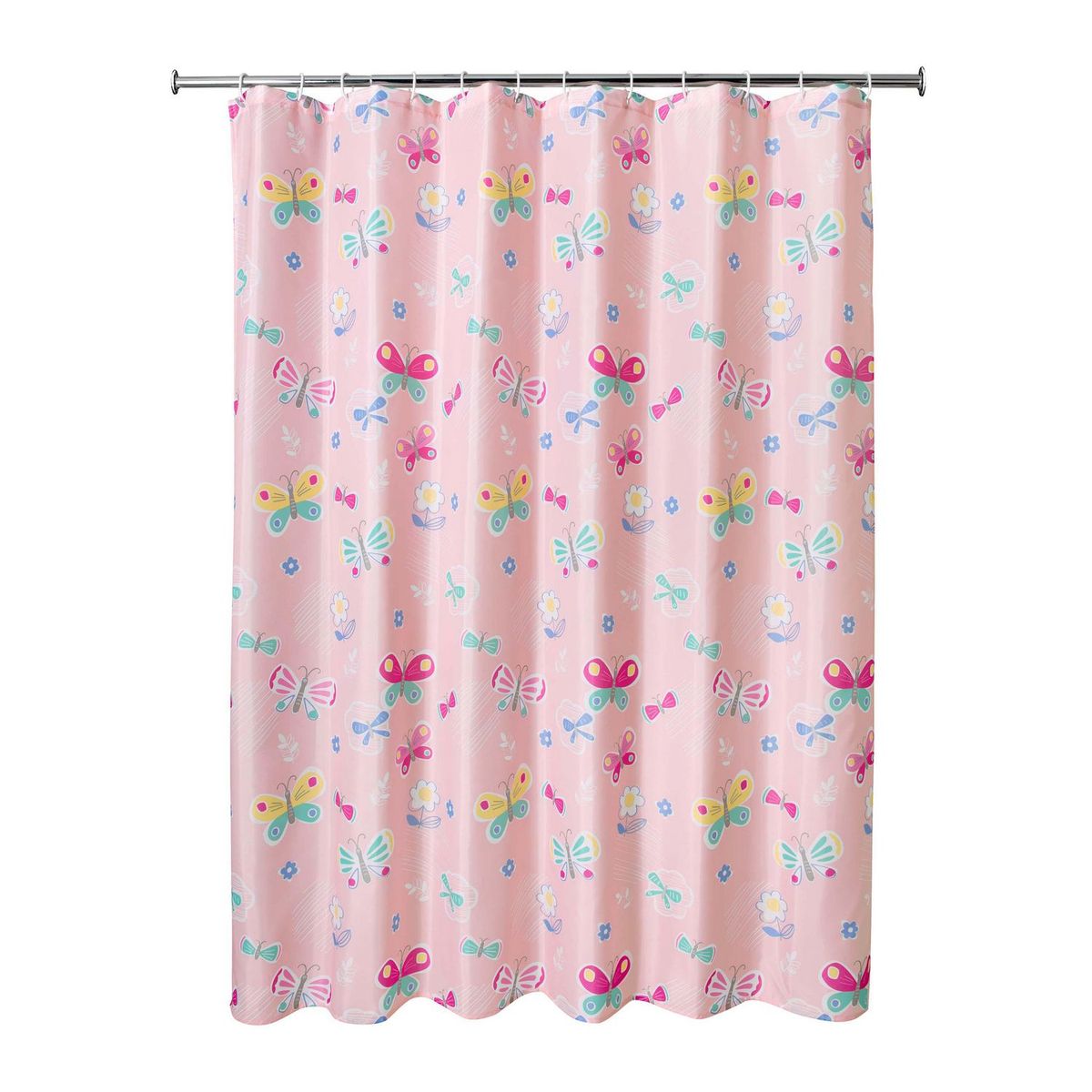 JUST HOME COLLECTION - Cortina de Baño Mariposa 178x180cm