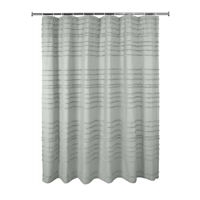 HOMY - Cortina de Baño Horizon Gris 178x180cm