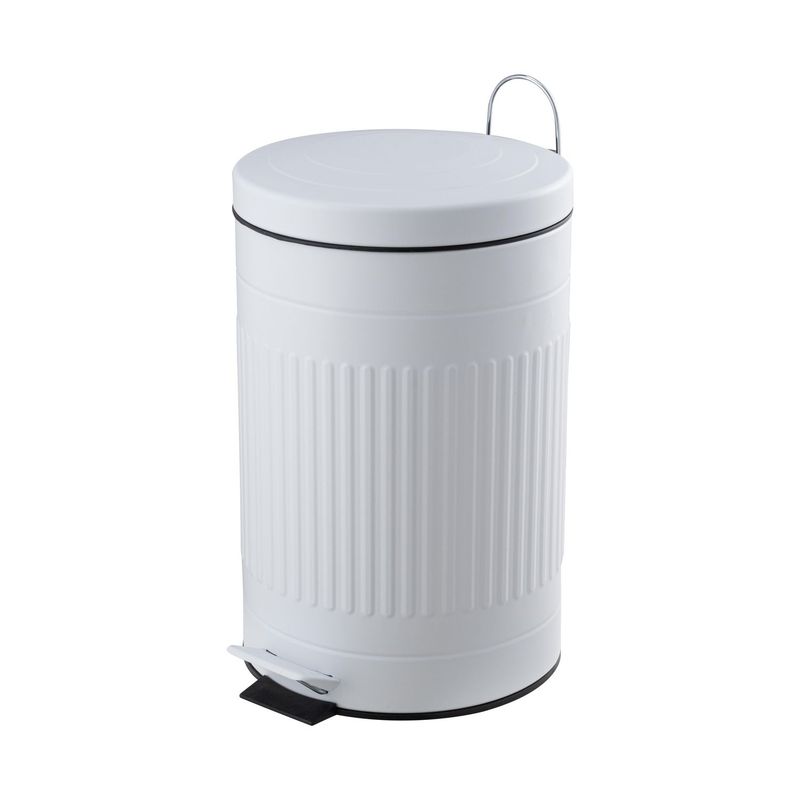 HOMY - Papelera Relieve Blanco 12l