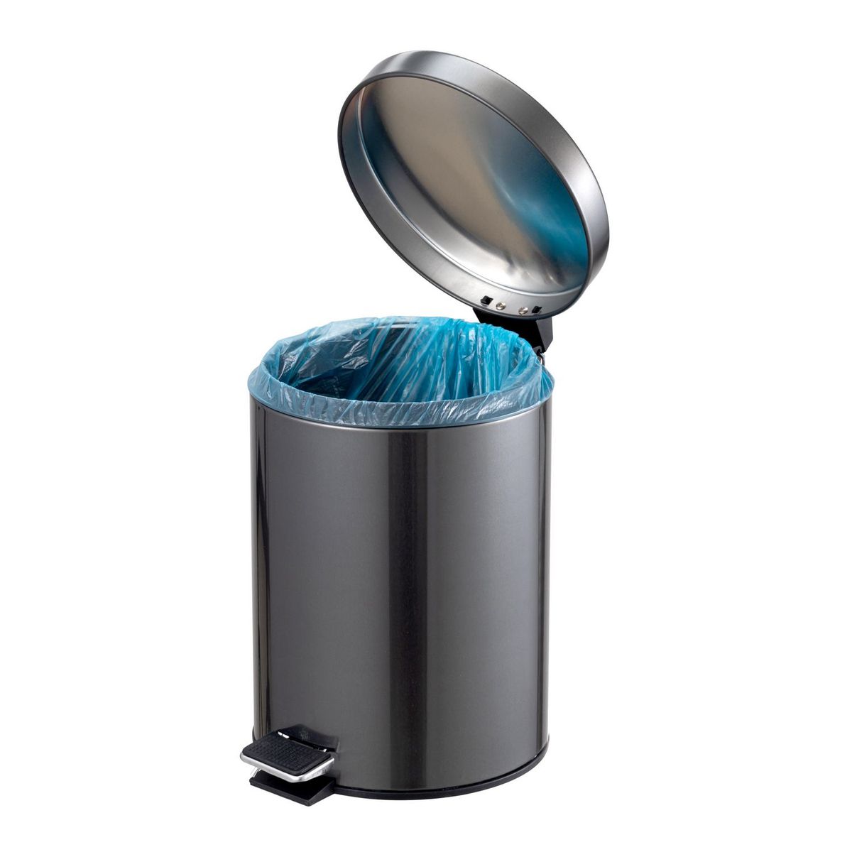 HOMY - Papelero Metálico Gris 5l