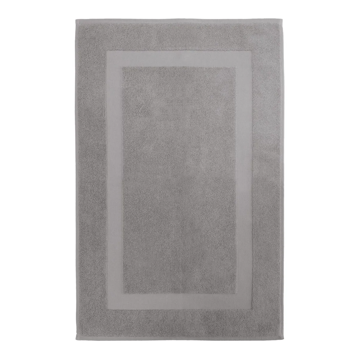 JUST HOME COLLECTION - Piso de Baño Rectangular Algodón Signature 50x80cm Gris