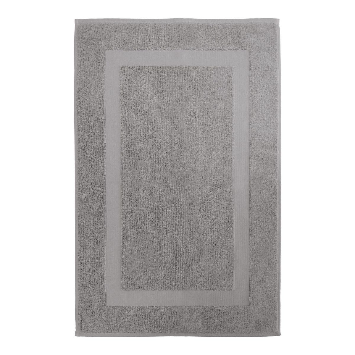 JUST HOME COLLECTION - Piso de Baño Rectangular Algodón Signature 50x80cm Gris