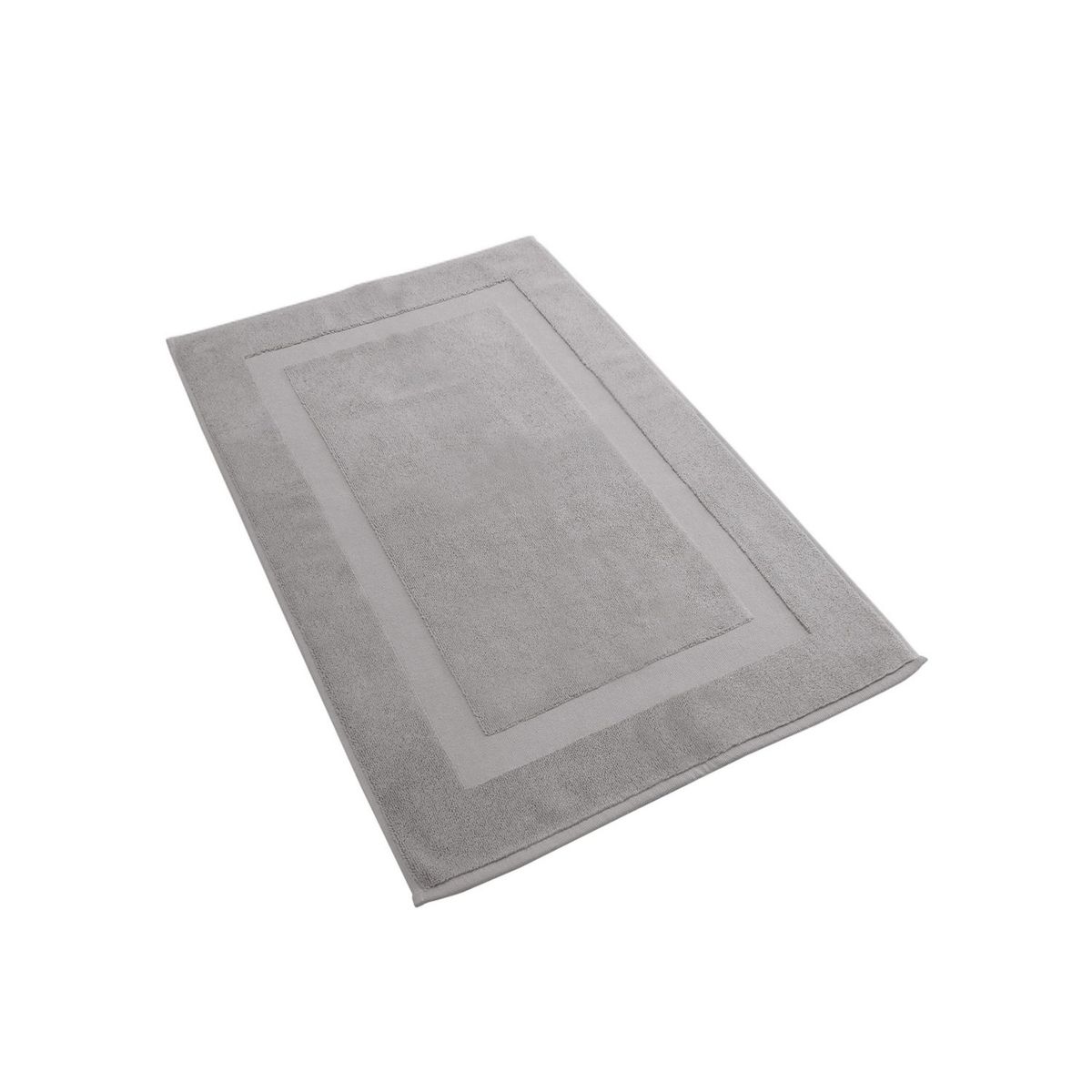 JUST HOME COLLECTION - Piso de Baño Rectangular Algodón Signature 50x80cm Gris