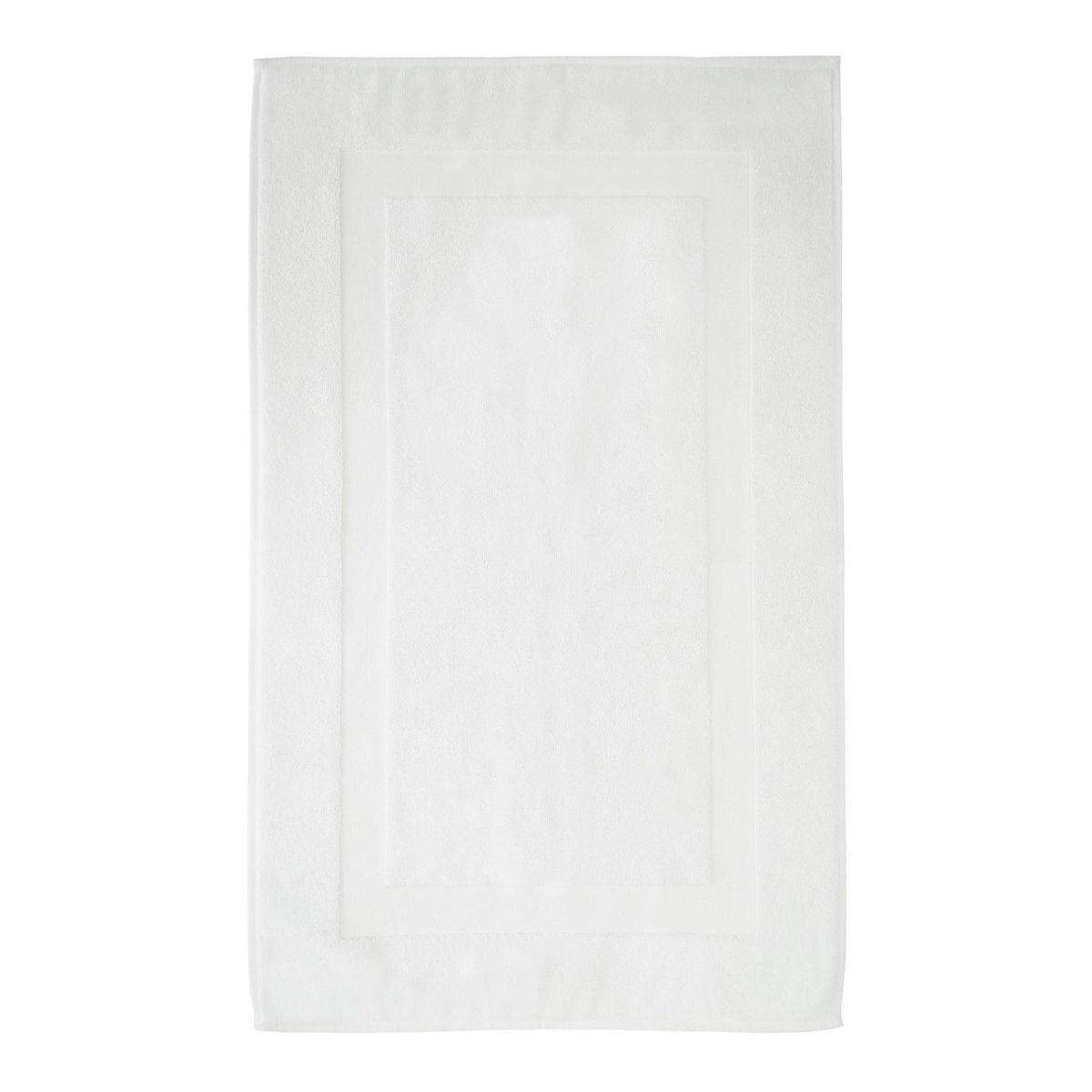 JUST HOME COLLECTION - Piso de Baño Rectangular Algodón Signature 50x80cm Blanco