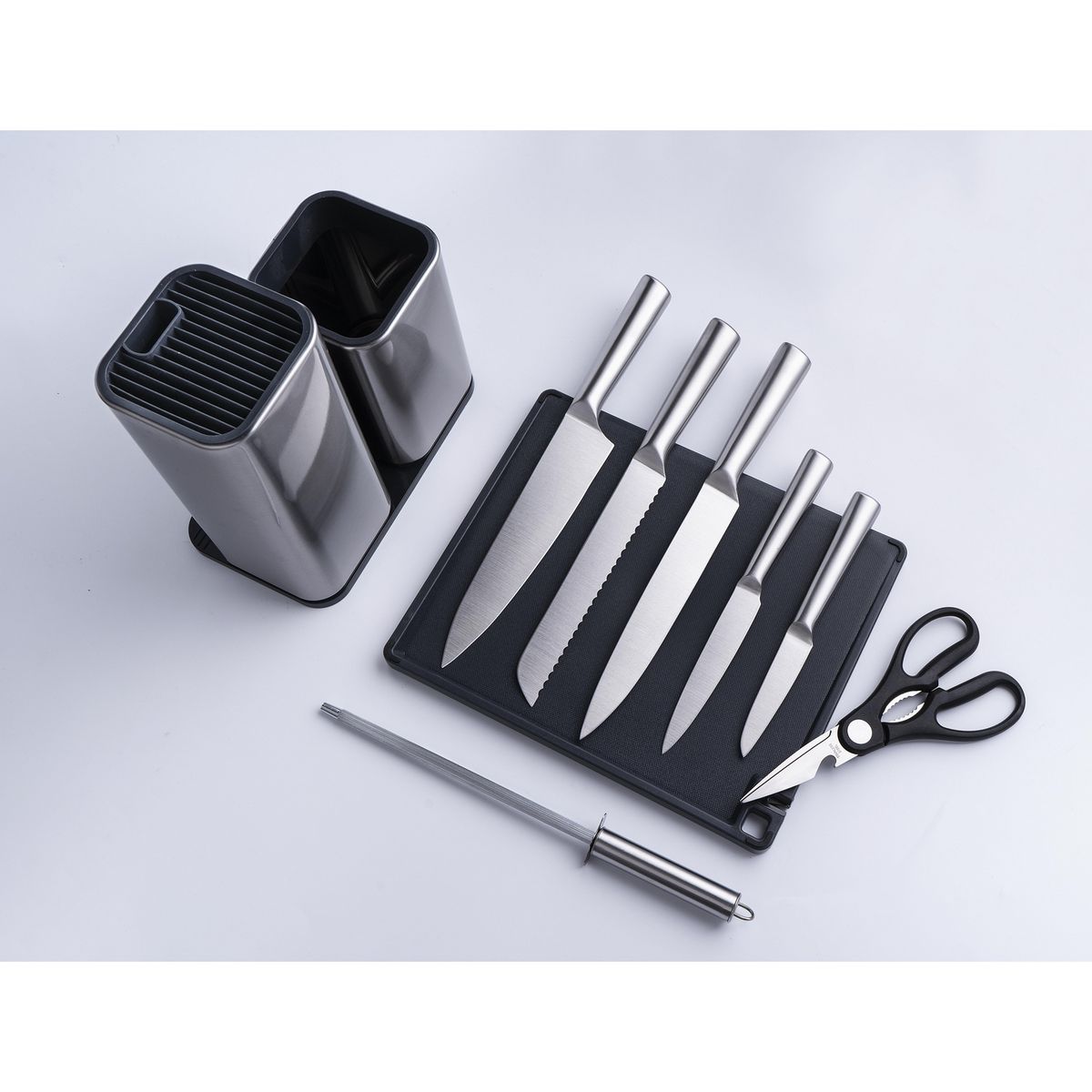 JUST HOME COLLECTION - Set de Cuchillos 9pzs Acero Inoxidable