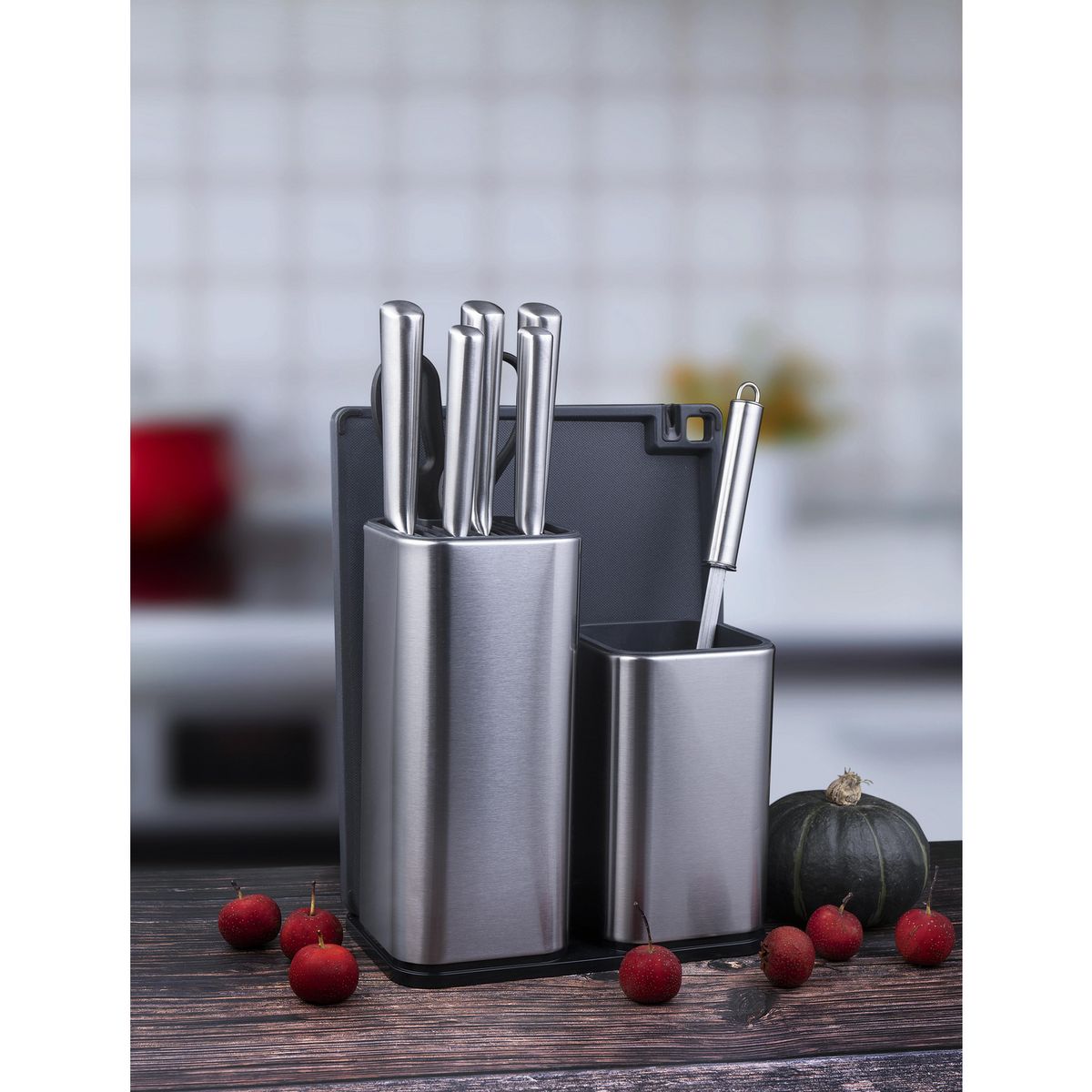 JUST HOME COLLECTION - Set de Cuchillos 9pzs Acero Inoxidable