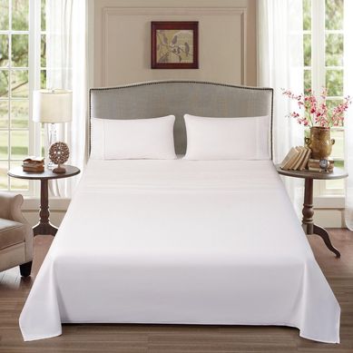 Juego de S�banas Algod�n King 180 Hilos Blanco