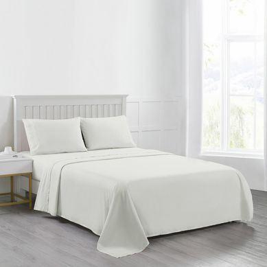Juego de Sbanas Queen 180 Hilos Blanco