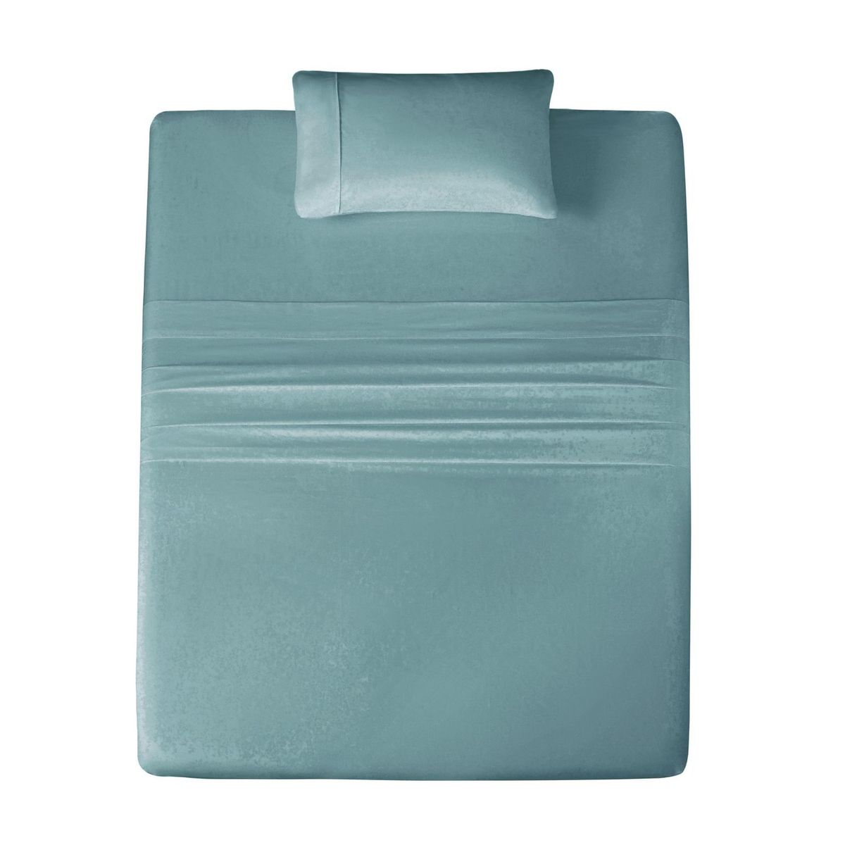 JUST HOME COLLECTION - Juego de Sábanas 1.5 Plazas 180 Hilos Turquesa