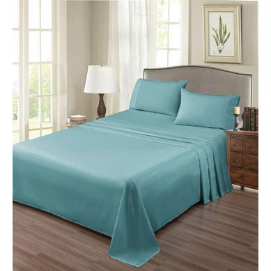 Juego de S�banas Algod�n King 180 Hilos Turquesa
