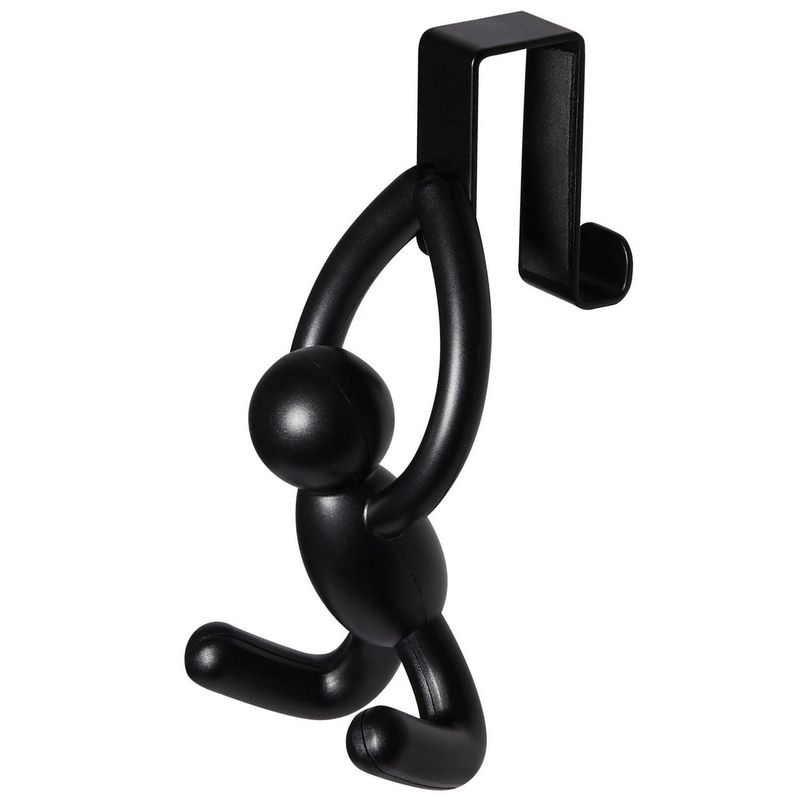 UMBRA - Set 2 Perchas Puerta Buddy Negro