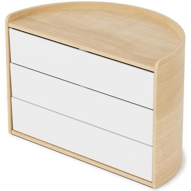 Organizador de Joyas 3 Cajones Blanco