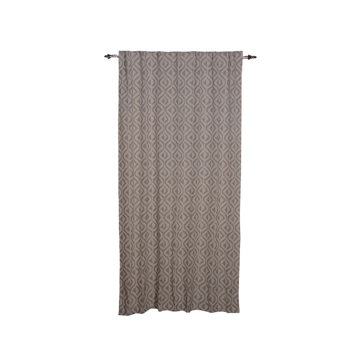 JUST HOME COLLECTION - Cortina de Tela Jacq Algodón 150x240cm Gris