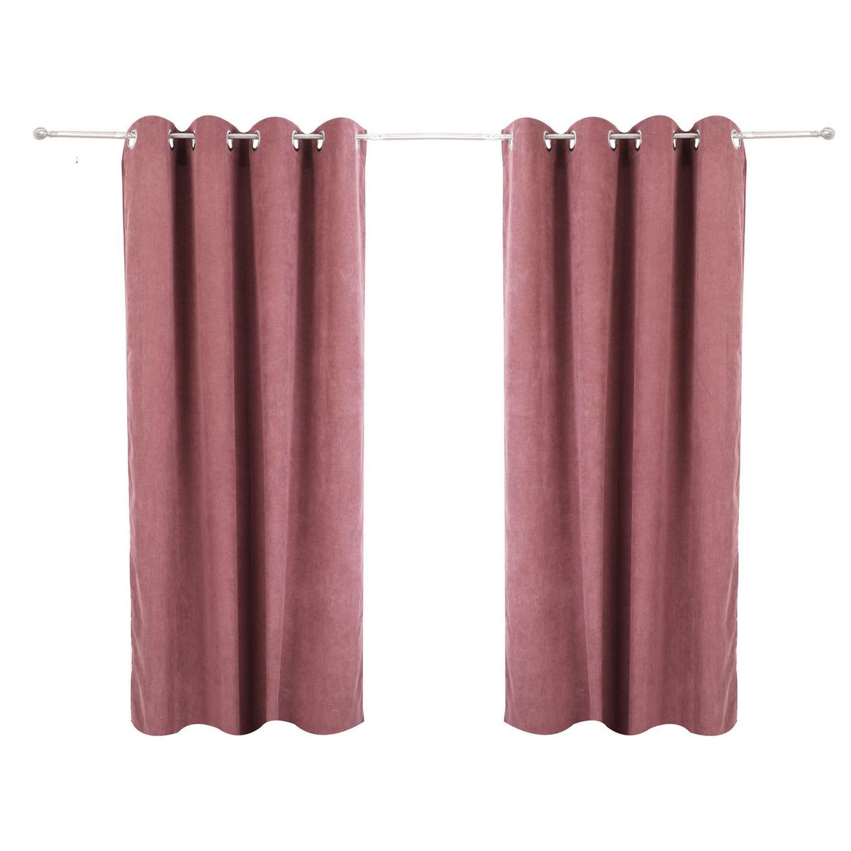 JUST HOME COLLECTION - Cortina Cotelon 140x220cm Terracota