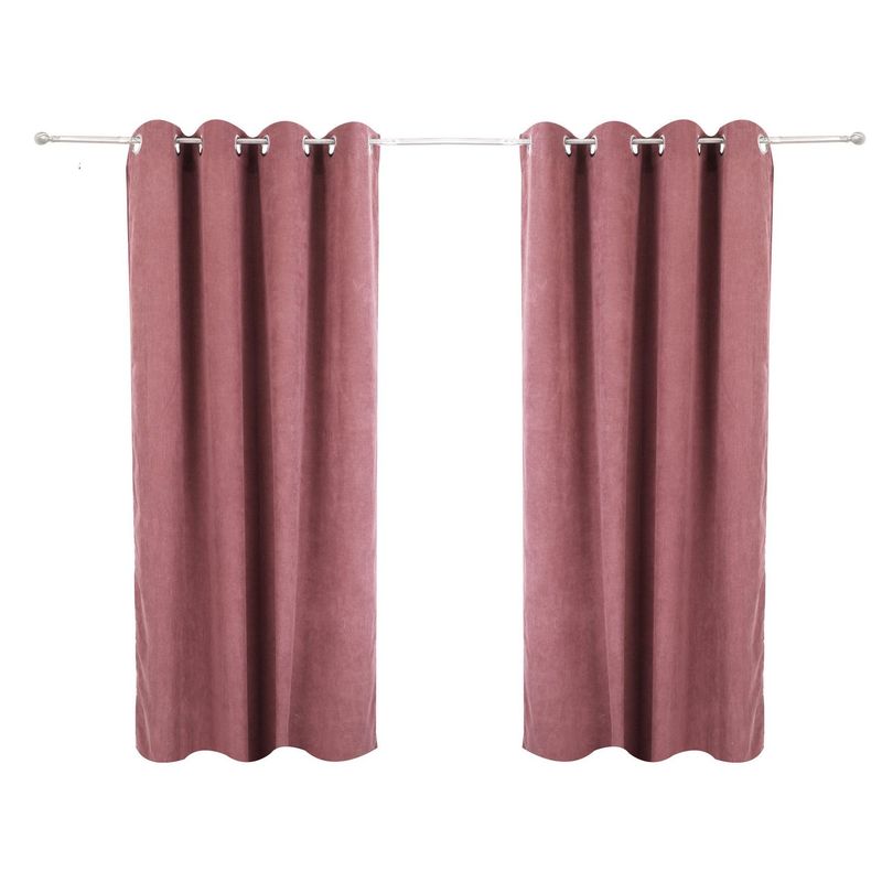JUST HOME COLLECTION - Cortina Cotelon 140x220cm Terracota
