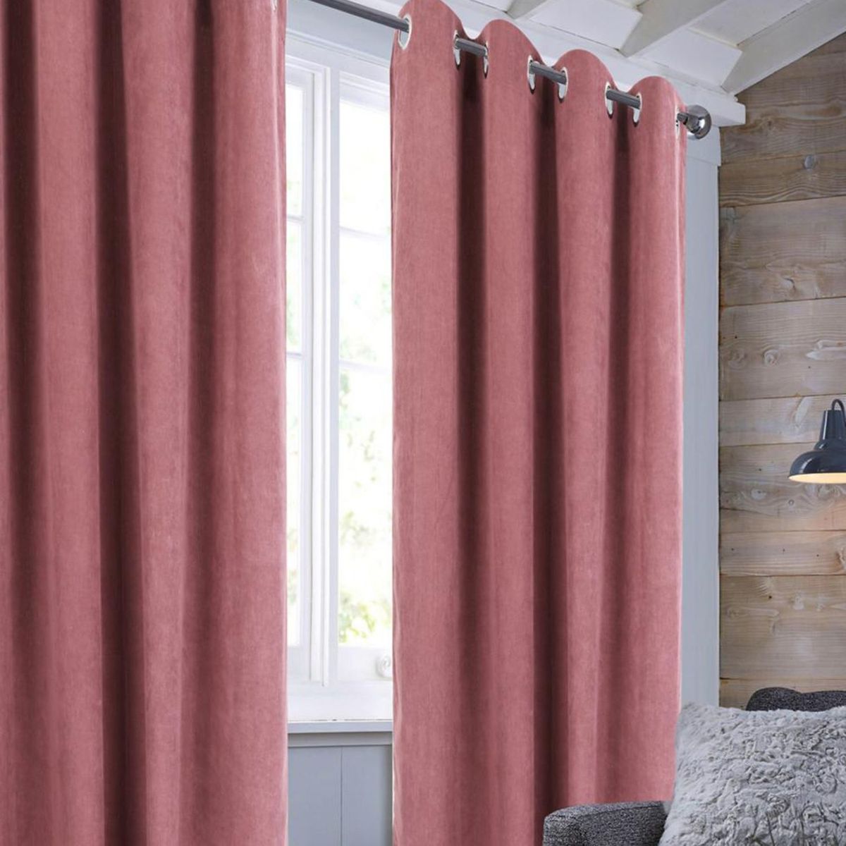 JUST HOME COLLECTION - Cortina Cotelon 140x220cm Terracota