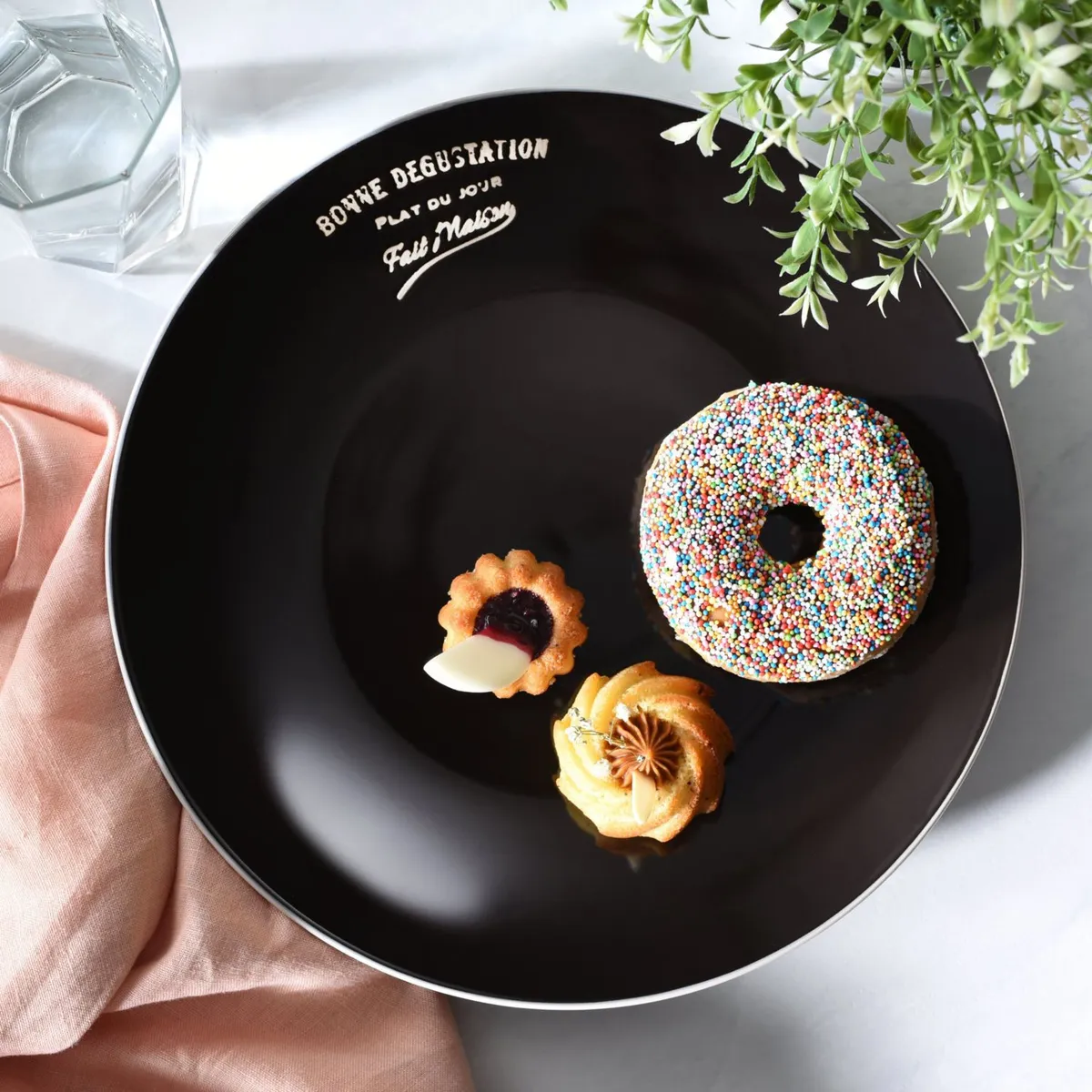 JUST HOME COLLECTION - Plato de Comida Bistro Negro