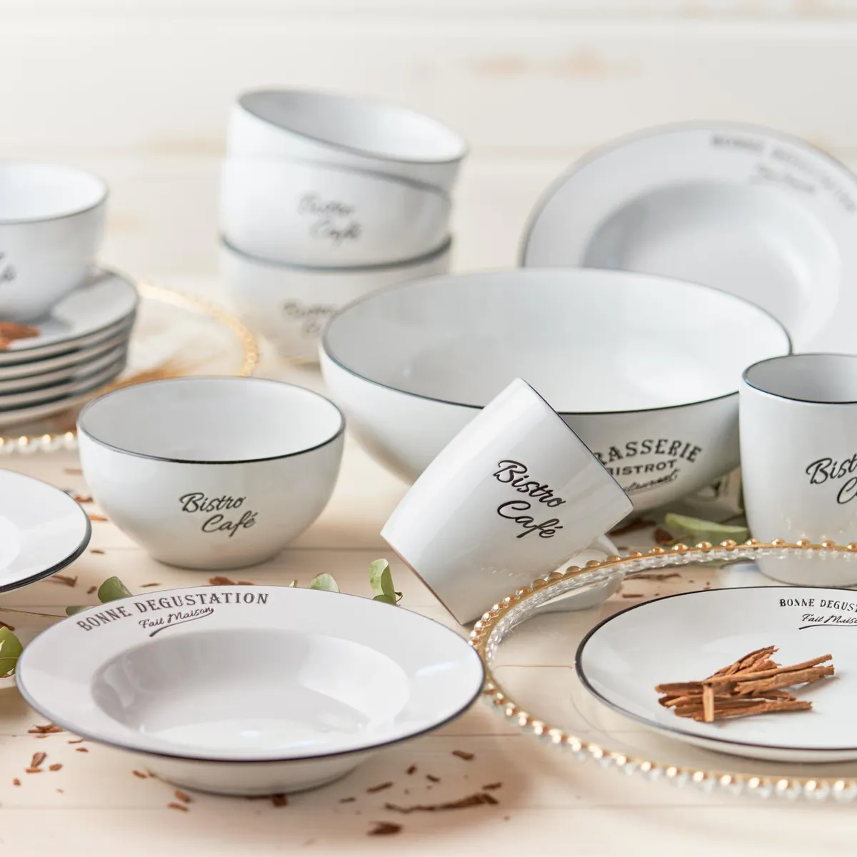 JUST HOME COLLECTION - Plato de Sopa Bistro Blanco