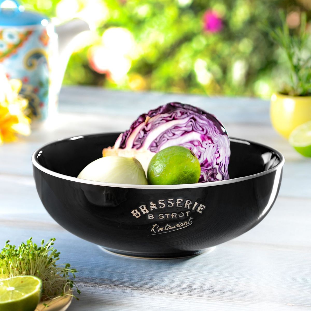 JUST HOME COLLECTION - Ensaladera Bistro Negro