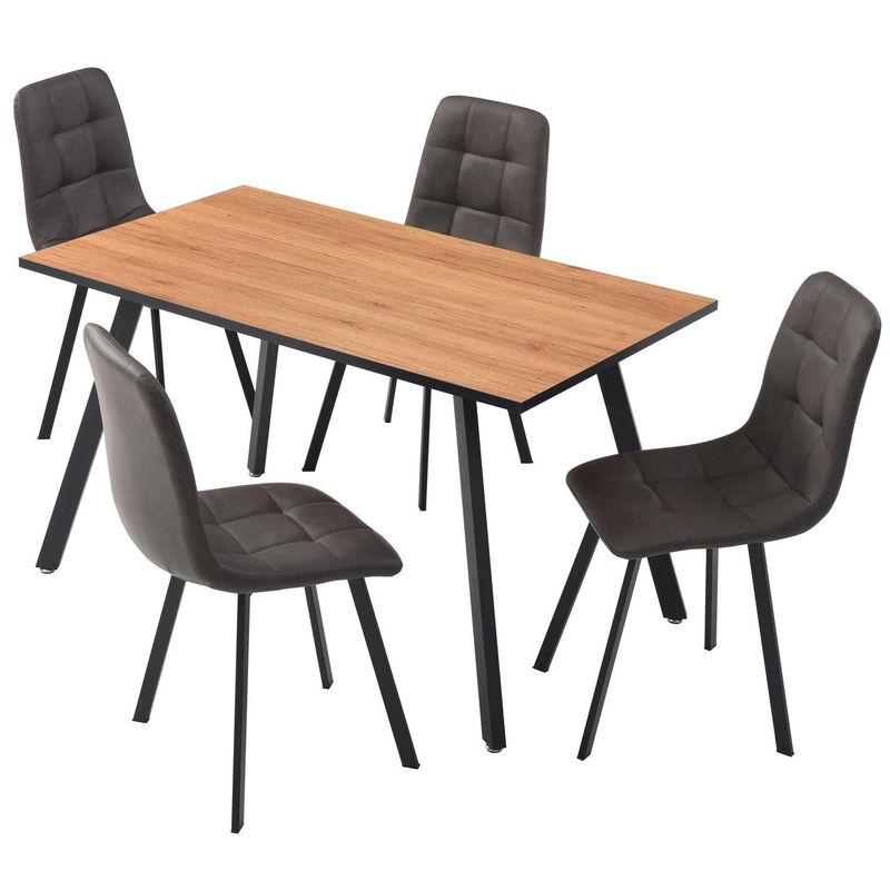 JUST HOME COLLECTION - Juego de Comedor 4 Sillas Izmir