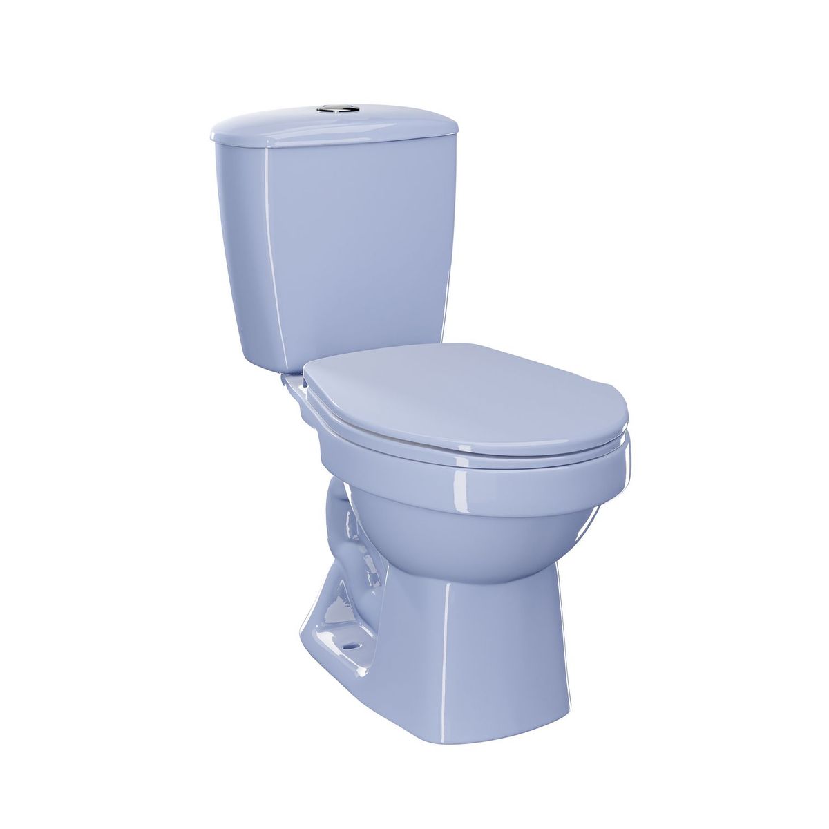 CORONA - Asiento Tapa Inodoro Basic Redondo Azul