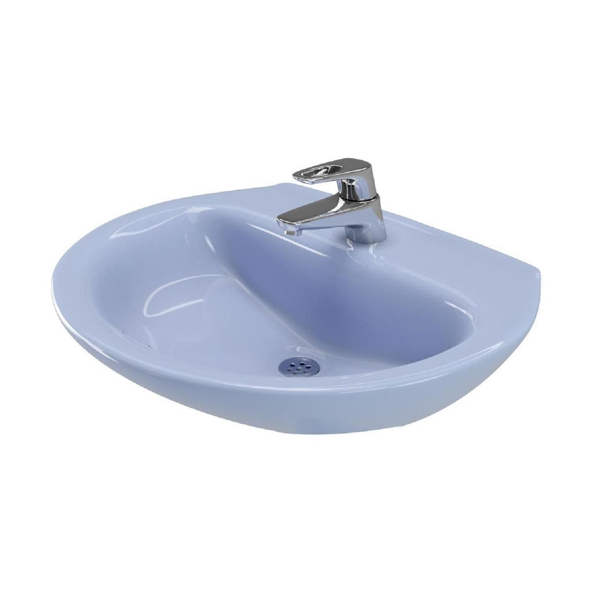 CORONA - Lavamanos Sobre Pedestal Milano Azul