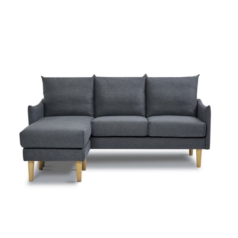 JUST HOME COLLECTION - Seccional 3 Cuerpos Intercambiable Gris