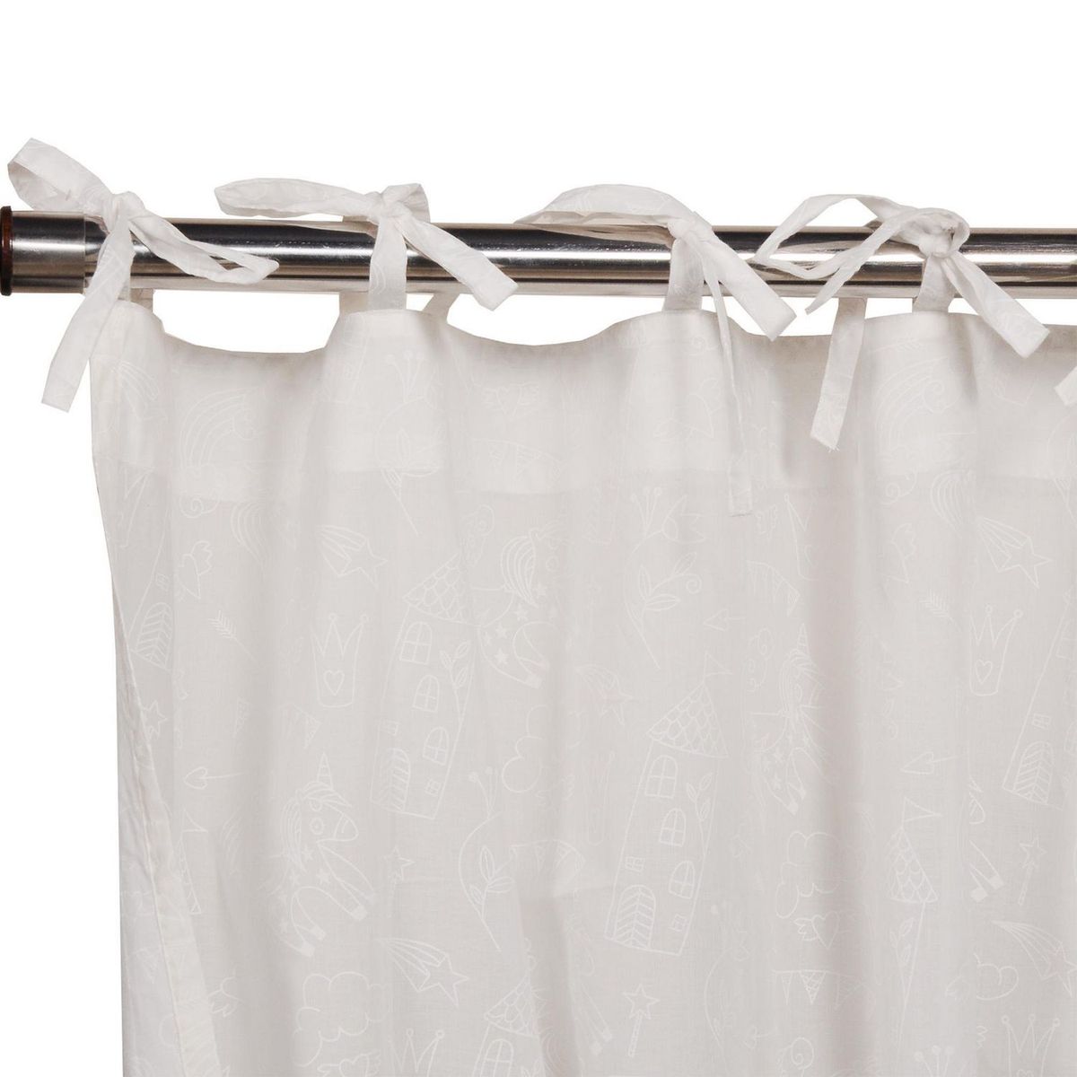 JUST HOME COLLECTION - Cortina de Velo Princess Algodón 140x240cm Multicolor